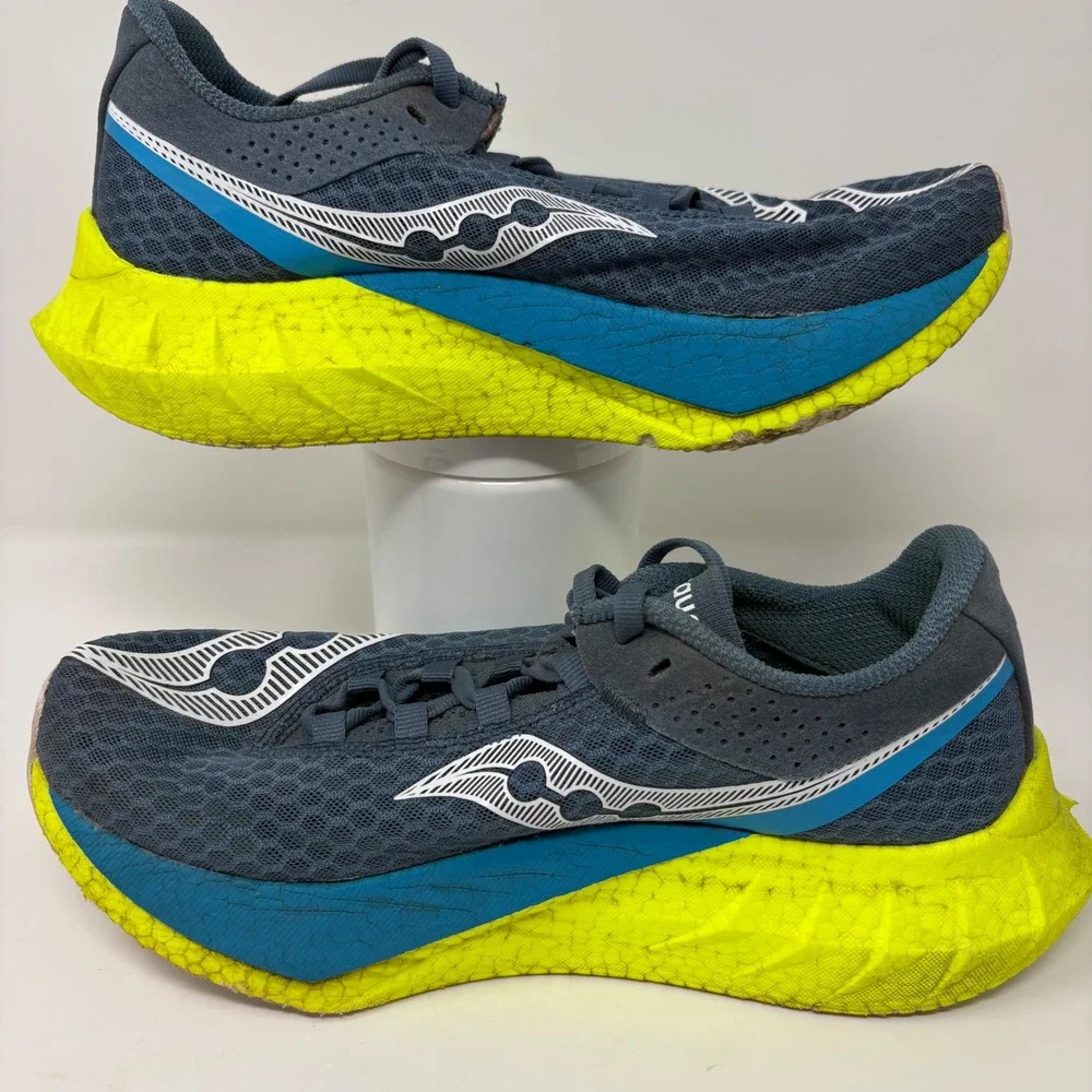 Saucony Endorphin Pro 4 Womens Size 7.5 Blue Yellow Running Shoes (S10939-222)
